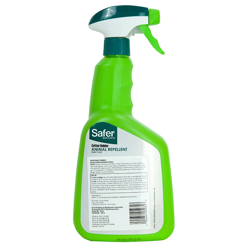Safer Critter Ridder Animal Repellent RTU (32 Oz) 2 Safer Critter Ridder Animal Repellent RTU (32 Oz) - Image 2