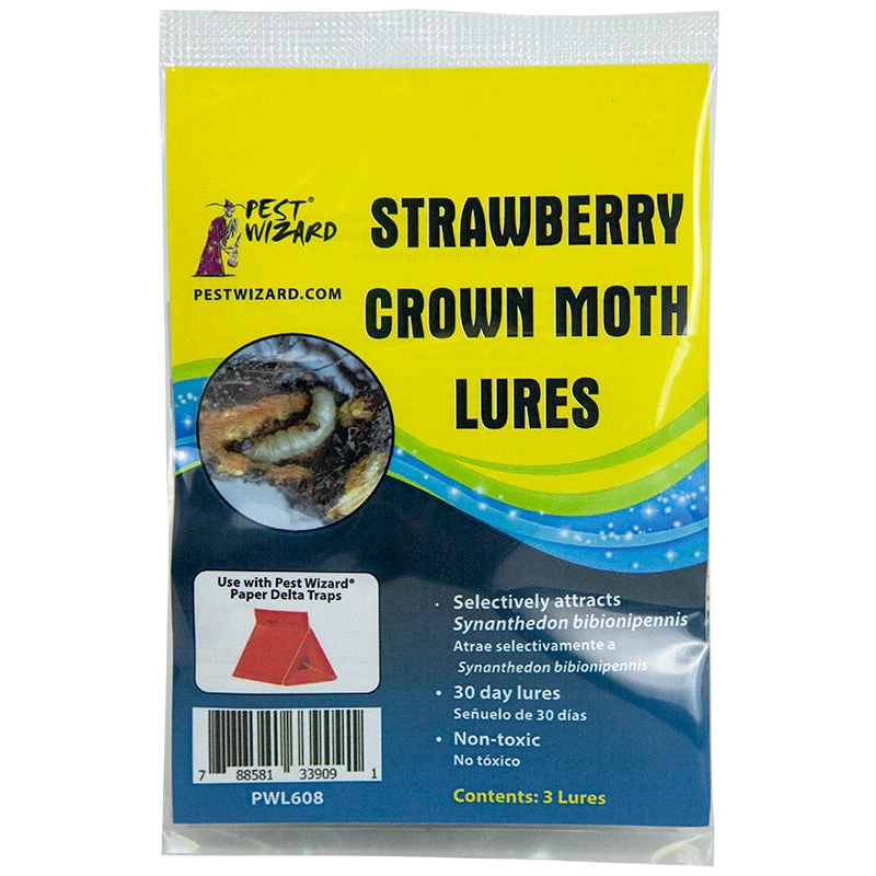 Pest Wizard Strawberry Crown Moth Lure 3-Pack 1 Pest Wizard Strawberry Crown Moth Lure 3-Pack