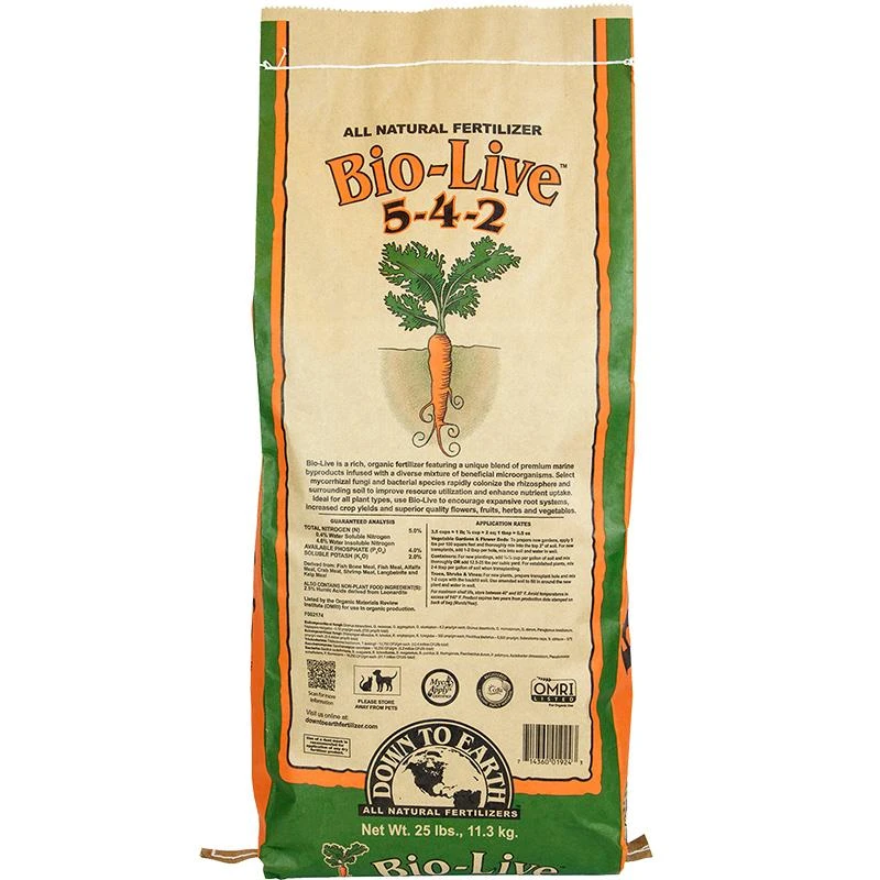 Bio-Live 5-4-2 (25 Lb Bag) 1 Bio-Live 5-4-2 (25 Lb Bag)