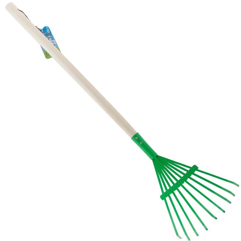 Children's Leaf Rake - Green 1 Children's Leaf Rake - Green