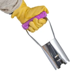 Chrome Hand Bulb Planter -Seedling Wonders gb012 web2