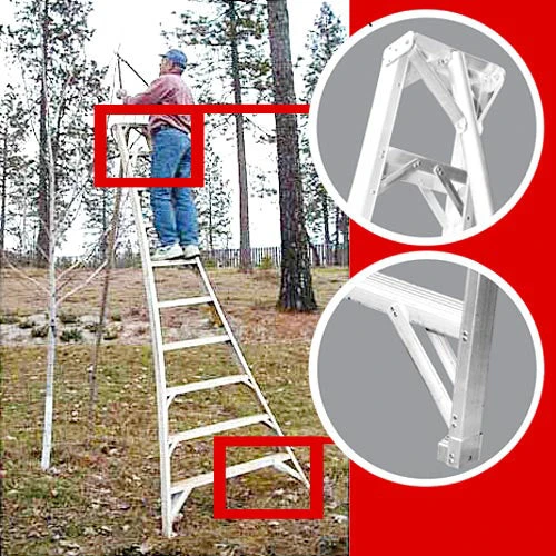 Aluminum Orchard Ladder (12') 2 Aluminum Orchard Ladder (12') - Image 2