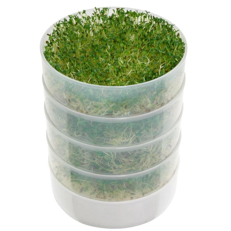 Kitchen Crop Round 4-Tray Seed Sprouting Kit 1 Kitchen Crop Round 4-Tray Seed Sprouting Kit