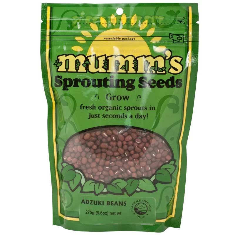 Organic Adzuki Bean Sprouting Seeds (9.7 Oz) 1 Organic Adzuki Bean Sprouting Seeds (9.7 Oz)