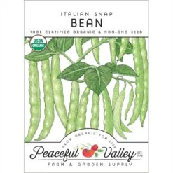 Italian Snap Pole Bean Seeds (Organic)