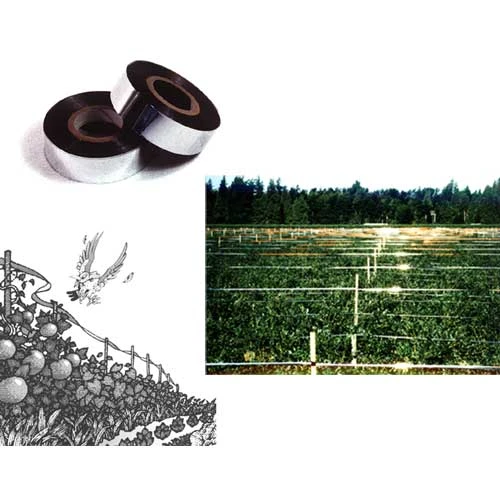 Bird Scare Tape - Red & Silver (290' Roll) 2 Bird Scare Tape - Red & Silver (290' Roll) - Image 2