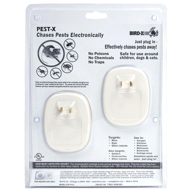 Pest-X Electronic Pest Chaser (2/pk) 3 Pest-X Electronic Pest Chaser (2/pk) - Image 3