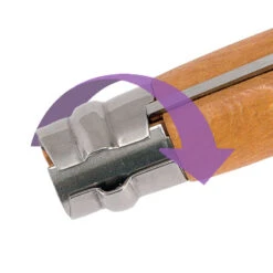 Opinel Folding Knife Carbon Steel No. 9 7 Opinel Folding Knife Carbon Steel No. 9 -Seedling Wonders pk100 lock web 1 2