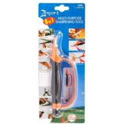 Zenport 6-in-1 Multi Sharpener (For Pruners, Scissors, And Knives) -Seedling Wonders po522 2
