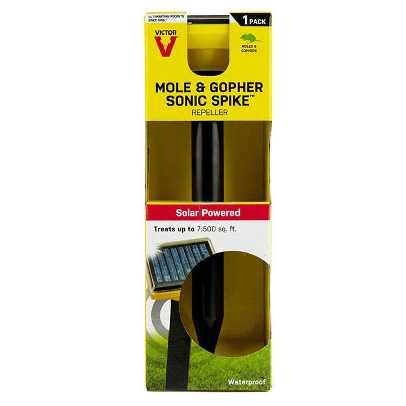 Victor Solar Powered Sonic Spike Mole Repeller 1 Victor Solar Powered Sonic Spike Mole Repeller