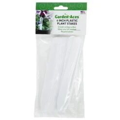 White Plastic Plant Labels (Package Of 24)